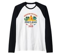 Operation Inflation - Portland 2025 Funny Protest Raglan Baseball Tee