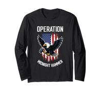 Operation Midnight Hammer Eagle USA Flag Military Pride Long Sleeve T-Shirt