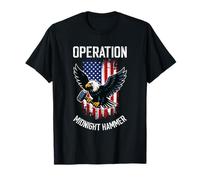 Operation Midnight Hammer Eagle USA Flag Military Pride T-Shirt