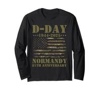 Operation Overlord 1944 D-Day 2025 81Th Anniversary Normandy Long Sleeve T-Shirt