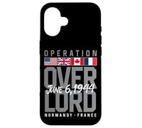 Operation Overlord Allied Flags Normandy France June 6, 1944 Case for iPhone 16