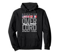 Operation Overlord Allied Flags Normandy France June 6, 1944 Pullover Hoodie