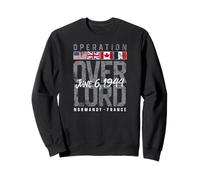Operation Overlord Flags Normandy France June 6, 1944 Aged Sweatshirt