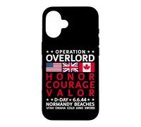 Operation Overlord Honor Courage Valor D-Day June 6, 1944 Case for iPhone 16