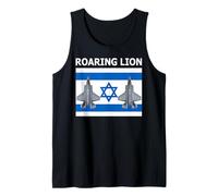 Operation Roaring Lion Israeli Flag Stealth Fighter Jet Tank Top