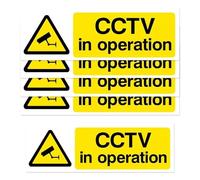 Operation Sign - ShiningUU 5 Pack CCTV in Signage | Self-Adhesive Weatherproof CCTV Stickers | Outdoor/Indoor Warning Signs for Compliance | Security Camera Labels (15x5cm)