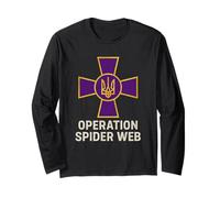Operation Spider Web Ukraine Heroes Ukrainian Military Cross Long Sleeve T-Shirt
