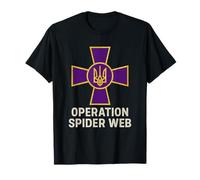 Operation Spider Web Ukraine Heroes Ukrainian Military Cross T-Shirt