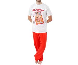 Operation Womens And Mens Gaming Pyjamas | Unisex Ladies And Mens Novelty Pyjamas | Official Board Game Merchandise | Red | Small