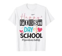 Operations Aide Happy First Day of School Back to School T-Shirt