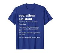 Operations Assistant Funny Dictionary Definition T-Shirt, Men, Royal Blue, XX-Large