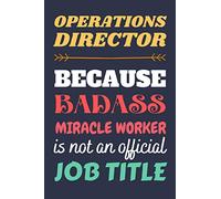Operations Director Gift: Lined Notebook Journal Diary Paper Blank, Appreciation Gifts for Operations Director to Write in (Volume 2)