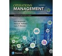 Operations Management: Processes and Supply Chains