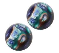 Operitacx 1 Pair 50mm Baoding Hand Therapy Balls for Seniors Rainbow Eye Resin Hand Exercisers for Stress Relief Home Fitness Massage Tools