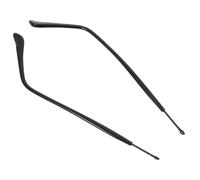 Operitacx 1 Pair Eyeglass Replacement Temples End Tips Anti-Slip Broad Fit Temple Tip Covers for Metal Glasses Arms with 1mm Bore Thickness Suitable for Work and Outdoor Use
