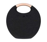 Operitacx 1 PC Portable Speaker Convenient Music Box with Powerful Bass Wireless Playback Up to High Definition Voice Call for Outdoor Use Black