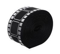 Operitacx 1 Roll Film Strip Ribbon Flower Wrapping Ribbon Present Packaging Silver Elegant Metallic Touch Polyester Easy to Cut Reliable for Holiday Wreath Making Party Decor