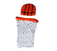Operitacx 1 Set Basketball Net Wrap Costume for Newborn Photography Knitted Clothes for Boys Adorable Outfit for Photoshoot Creative Cosplay and Party Dress
