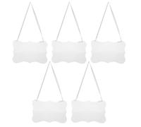 Operitacx 1 Set Clear Acrylic Hanging Reserved Signs - Unfinished Blank Wedding Chair Tag Plates with Ribbon for Wedding Ceremony Bride Groom Seat Placement