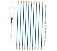 Operitacx 1 Set Fiberglass Rod Cable Puller Kit for Electrical Wire Fishing Push Pull Rods for Walls Crawl Spaces and Attics Durable and Flexible Design