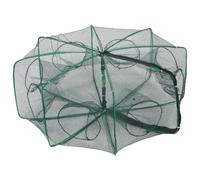 Operitacx 1 Set Fishing Trap Net: Shrimp Crawfish Minnow Net - 8 Hole Crab, Crawfish, Shrimp Trap for Freshwater Saltwater Fishing - Cast Dip Cage
