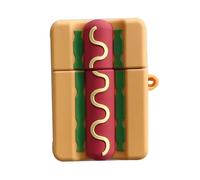 Operitacx 1 Set Hot Dog Earbuds Case Silicone Protective Cover for Shockproof Adorable Design with Hanging Hook for Easy Attachment Fun and Unique Accessory