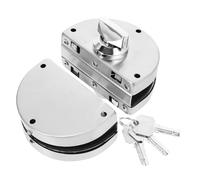 Operitacx 1 Set Sliding Glass Door Lock Durable Roller Lock with Buckle Design for and Office Use for Retail Applications and Glass Door Cabinets