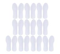 Operitacx 10 Pairs Breathable Wood Pulp Thin Shoe Insoles, Comfortable Sports Sneakers Inserts with Shock Absorption, Adjustable Fit for Men and Women Size 37, Disposable Cooling Foot Sole