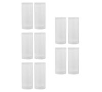 Operitacx 10 Pcs Badminton Shuttlecock Storage Tube Plastic Holder | Plastic Container, Holds 3 Shuttlecocks, Reusable Protection, Home Entertainment and Settings
