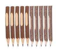 Operitacx 10 Pcs Wood Pencil and Ballpoint Pen Friendly Natural Twig Design for Camping Classroom Use Rustic Wooden Writing Tools for Outdoor Sketching and Party Decorations