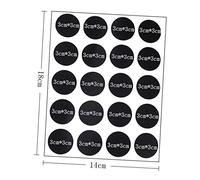 Operitacx 10 Sheets Chalkboard Labels for Kitchen Bottles and Jars Large Adhesive Sticker Practical Reusable Blackboard Stickers for Storage and Seasoning Organization