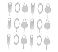 Operitacx 100 Pcs Compact Silver Sim Tray Removers with Steel Pin Practical Eject Tool for Cell Phones and Tablets Portable Lightweight Card Removal Needles for All Models