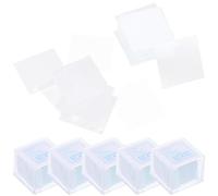Operitacx 1000pcs Square Microscope Coverslips Glass Cover Slips High Transparency Universal Fit for Laboratory Work and Microscopic Observations Accurate Analysis Glass Covers