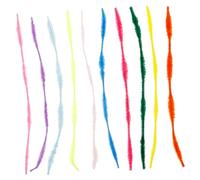 Operitacx 100pcs Bendable Chenille Stems for Crafts Bright Fluffy Twisted Pipe Cleaners DIY Stick Flexible Wire Bars for Hands Art Projects and Creative Decorations