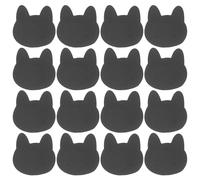 Operitacx 100Pcs Black Cat-Shaped Earring Display Cards, Paper Jewelry Wrapping Stud Display Cards for Earring Storage and Presentation, Ideal for Shops, Exhibitions, and Bulk Selling