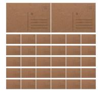 Operitacx 100PCS Blank Postcards for Mailing, 4x6 Kraft Empty Message Sheets, Make Your Own Printable Greeting Cards, Note Cards Paper Cardstock, Bulk Papers Pack
