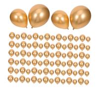 Operitacx 100Pcs Chrome Gold Helium Balloons for Birthday Shower Wedding Thanksgiving and Anniversary Decorations Versatile for Stunning Events
