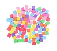 Operitacx 100pcs Colorful Foam Counting Blocks for Geometric Cubes Educational Math Manipulatives for Early Learning Visual Aid for Counting Pattern Recognition and Logical Thinking