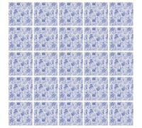 Operitacx 100pcs Elegant Blue Paper Napkins with Classic White Pattern Multifunctional and Versatile Paper Napkins for Graduation and Holiday Parties for Restaurant and Event Use