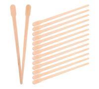 Operitacx 100pcs Hair Removal Wooden Waxing Sticks Oval Body Hair Waxing Applicator Single-use Wax Spatulas for Nose Personal Care Tool