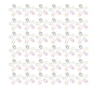 Operitacx 100pcs Heart Shaped Mini Paper Clips, Colorful Small Metal Creative Clips Set for Office, School, Journals, and Document Organization