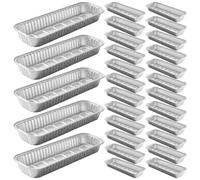Operitacx 100pcs Kitchen Hood Grease Tray: Reinforced Tin Oil Drip Pan - High Temperature Safe - Range Hood Replacement Tray for Domestic Cooking, 8.3 X 2.3 X 0.7 Inches