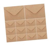 Operitacx 100pcs Kraft Paper Invitation Envelopes Blank Plain Card Mailing Sleeves for Wedding Birthday Holiday Greeting Cards Photo Document Storage