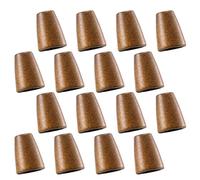 Operitacx 100Pcs Light Brown Wooden Drawstring Cord Ends, Bell Rope Buckles, Slide Fasteners for Clothes, Hoodie Toggles, Compact Rope Stoppers for Home, Tailor Shops, and Handicraft Stores