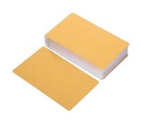 Operitacx 100pcs Metal Business Card Blank Business Cards Metal Visiting Name Engraving Blanks Engraving Aluminum Alloy Golden
