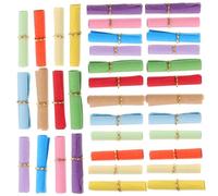 Operitacx 100Pcs Miniature Paper Scrolls for Wishing Bottles Colored Vintage Scrolls for Love Letters Poetry Quotes Decorative Mini Paper for Birthday Wedding Party Crafts