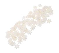 Operitacx 100pcs Moss Micro Landscape Ornaments Snowflake Decorations Iridescent Snowflake Ornaments Outdoor Winter Decor Resin White