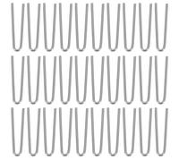 Operitacx 100pcs Nichrome Alloy U-Shaped Jump Ring Hooks High Temperature Resistant Kiln Wire Connectors for Ceramic Pendant Ornaments DIY Jewelry Making