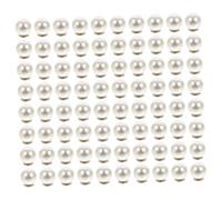 Operitacx 100pcs Pearl No Sew Buttons with Screws Round Fastener for Shirts Cardigans Sweaters Coats Easy DIY Clothing Decoration