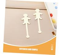 Operitacx 100pcs People-Shaped Wood Craft Sticks Blank DIY Painting and Drawing Art Supplies with Smooth Rounded Edges for Creative Expression Fine Motor Skills and Educational Projects
